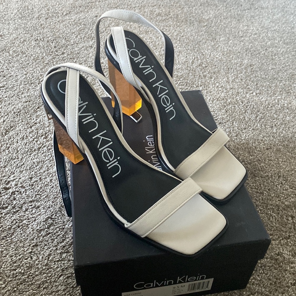 Brand new white sandals
